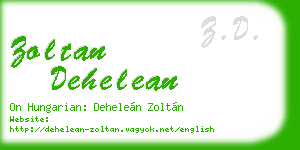 zoltan dehelean business card